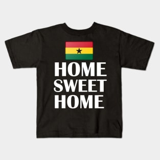 Ghana Flag Home Sweet Home Kids T-Shirt